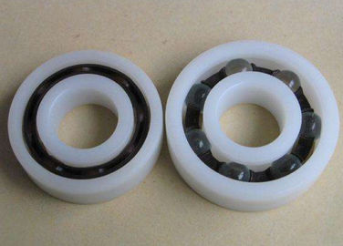 POM Plastik Düz Yataklar Yüksek Hassasiyetli Peek Bilyalı Rulmanlar